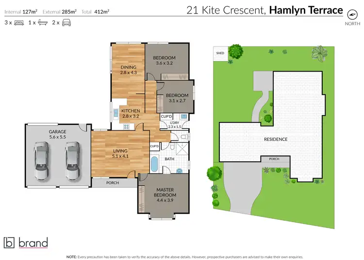 Floorplan of Homely house listing, 21 Kite Cresent, Hamlyn Terrace NSW 2259