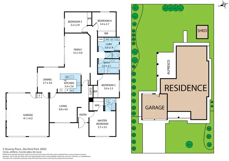 Floorplan of Homely house listing, 2 Giwang Place, Glenfield Park NSW 2650