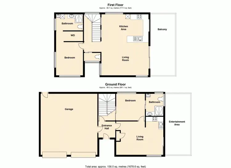 Floorplan of Homely semi-detached listing, 3 Jennings Street, Zillmere QLD 4034
