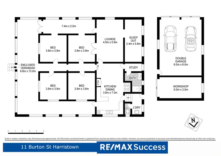 Floorplan of Homely house listing, 11 Burton Street, Harristown QLD 4350
