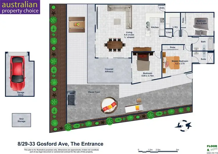 Floorplan of Homely apartment listing, 8/29-33 Gosford Ave, The Entrance NSW 2261