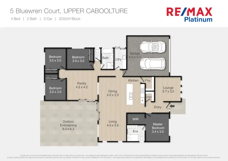 Floorplan of Homely house listing, 5 Bluewren Court, Upper Caboolture QLD 4510