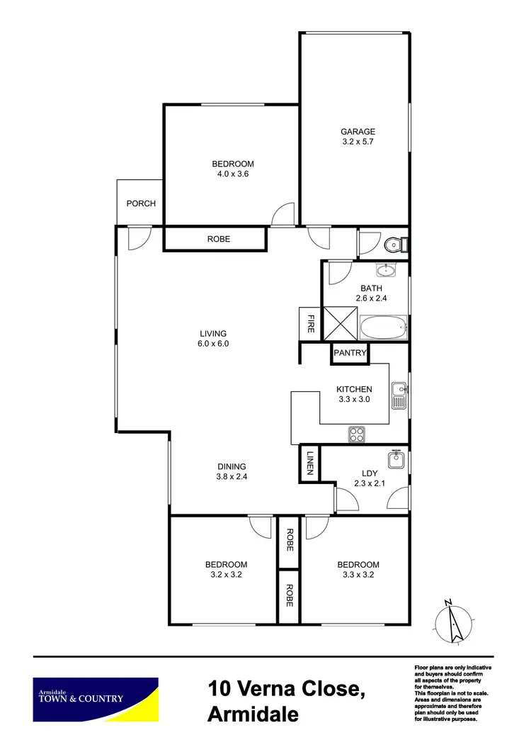 Floorplan of Homely house listing, 10 Verna Close, Armidale NSW 2350
