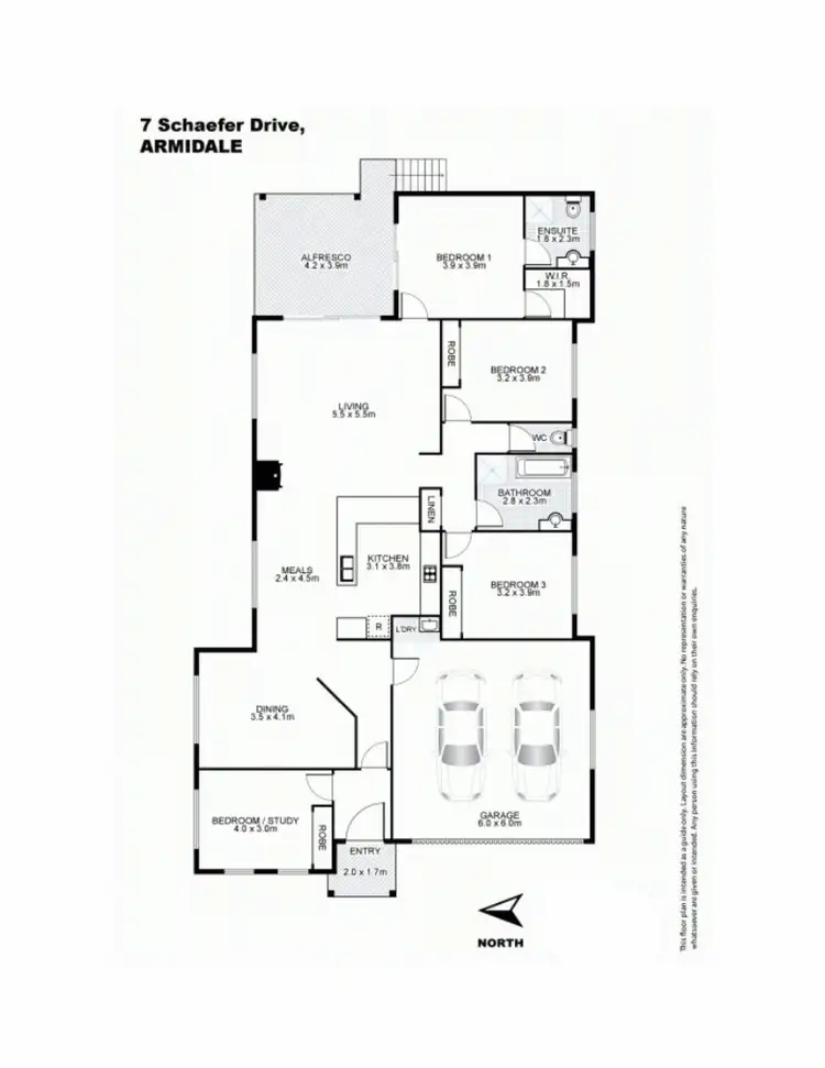 Floorplan of Homely house listing, 7 Schaefer Drive, Armidale NSW 2350
