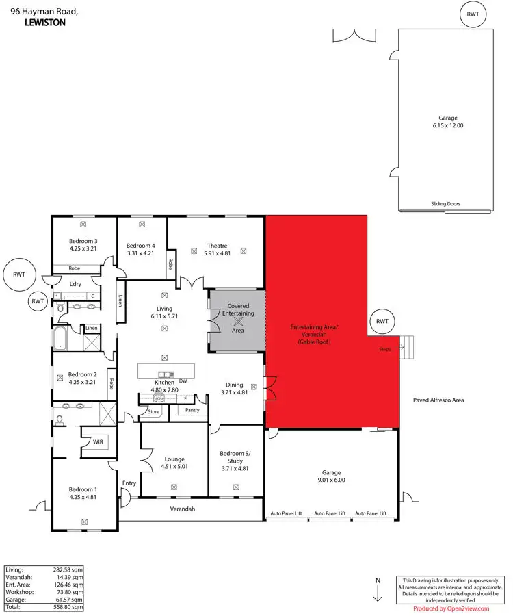 Floorplan of Homely house listing, 96 Hayman Road, Lewiston SA 5501