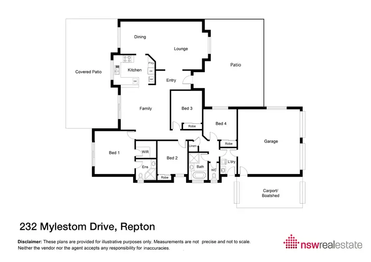 Floorplan of Homely house listing, 232 Mylestom Drive, Repton NSW 2454