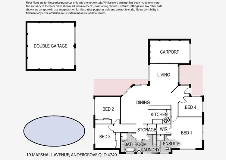 Floorplan of Homely house listing, 19 Marshall Avenue, Andergrove QLD 4740