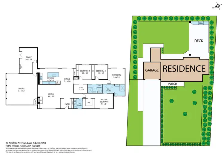 Floorplan of Homely house listing, 20 Norfolk Avenue, Lake Albert NSW 2650