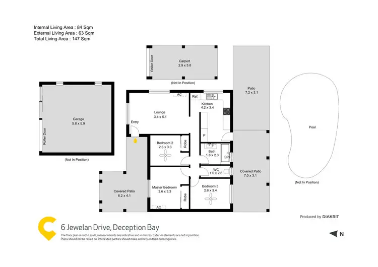 Floorplan of Homely house listing, 6 Jewelan Drive, Deception Bay QLD 4508