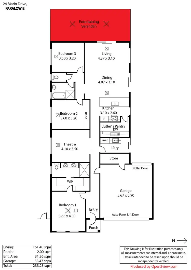 Floorplan of Homely house listing, 24 Mario Drive, Paralowie SA 5108