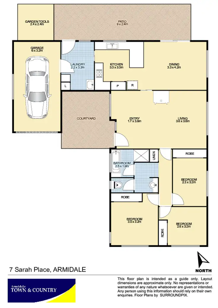 Floorplan of Homely house listing, 7 Sarah Place, Armidale NSW 2350
