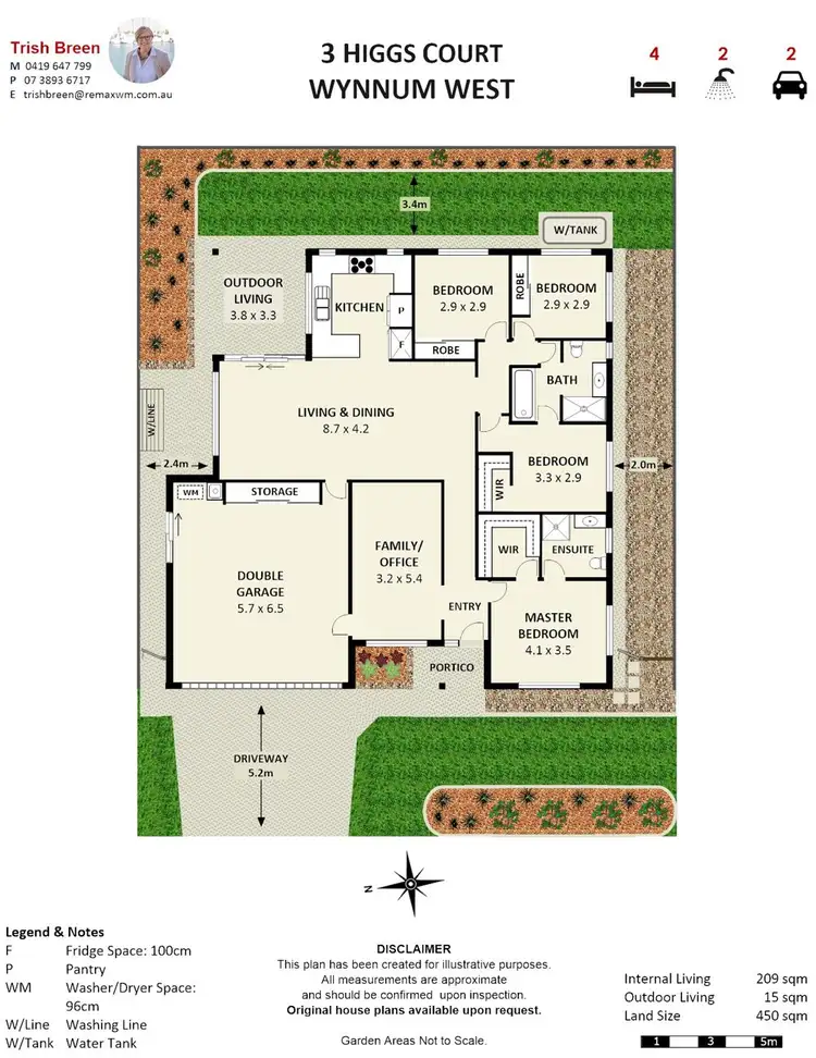 Floorplan of Homely house listing, 3 Higgs Circuit, Wynnum West QLD 4178