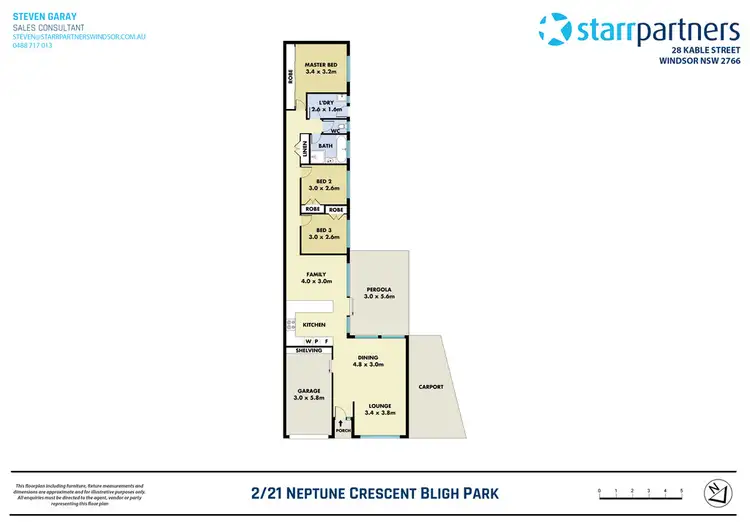 Floorplan of Homely house listing, 2/21 Neptune Crescent, Bligh Park NSW 2756