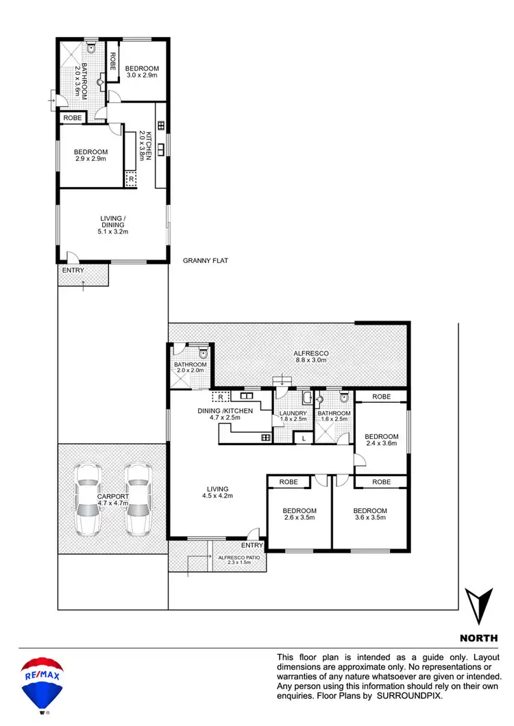 Floorplan of Homely house listing, 16 & 16A Carpenter Street, Colyton NSW 2760