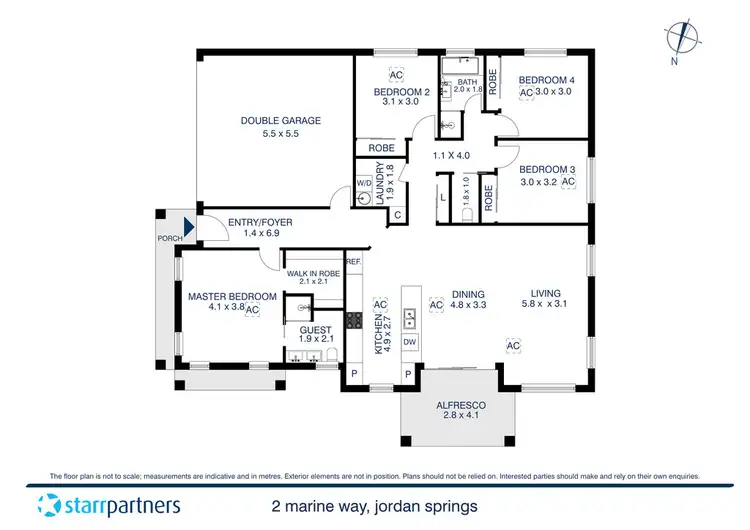 Floorplan of Homely house listing, 2 Marine Way, Jordan Springs NSW 2747