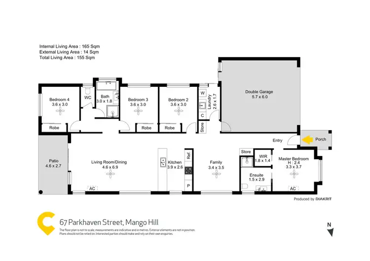 Floorplan of Homely house listing, 67 Parkhaven Street, Mango Hill QLD 4509