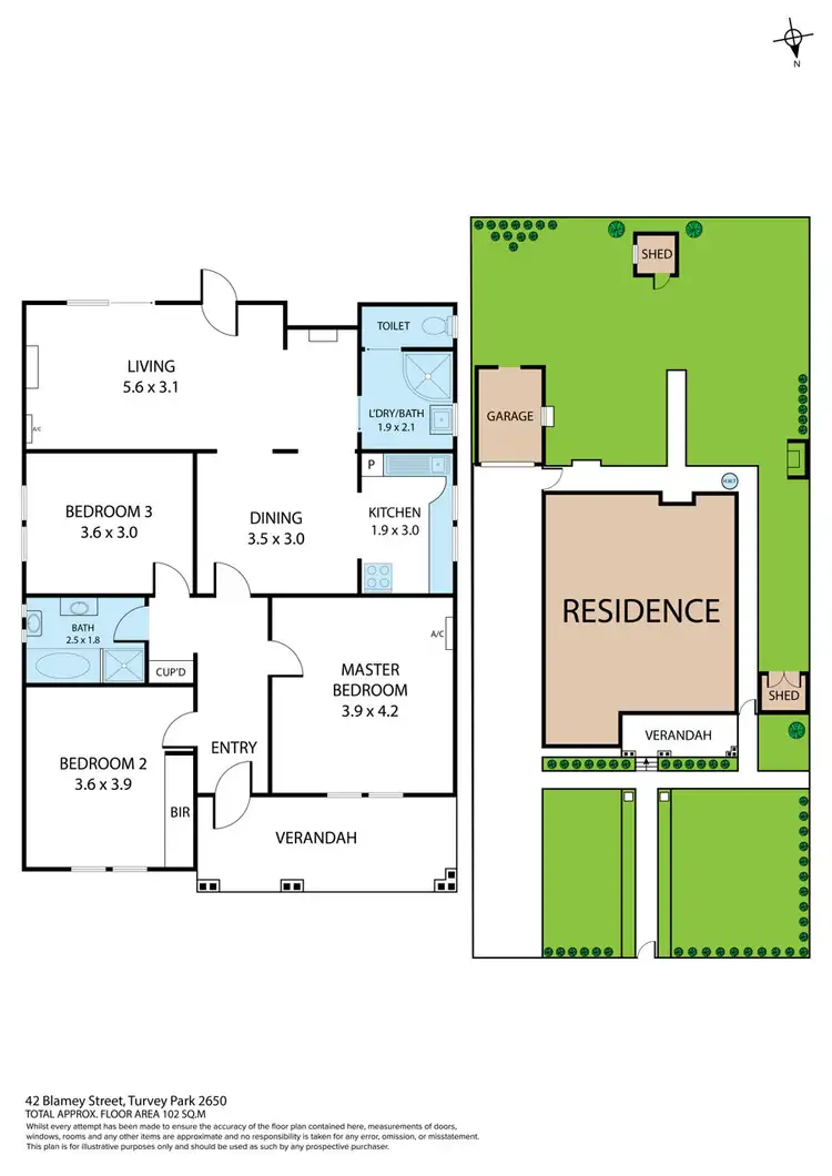 Floorplan of Homely house listing, 42 Blamey Street, Turvey Park NSW 2650