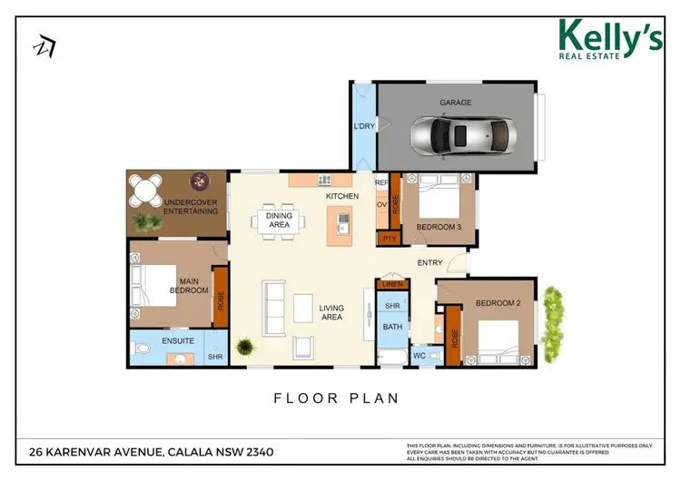 Floorplan of Homely house listing, 26 Karenvar Avenue, Calala NSW 2340