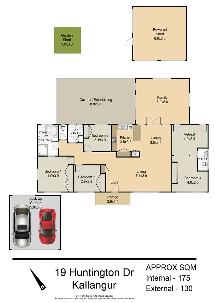 Floorplan of Homely house listing, 19 Huntington Drive, Kallangur QLD 4503