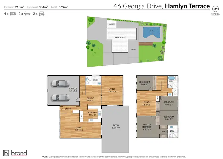 Floorplan of Homely house listing, 46 Georgia Drive, Hamlyn Terrace NSW 2259