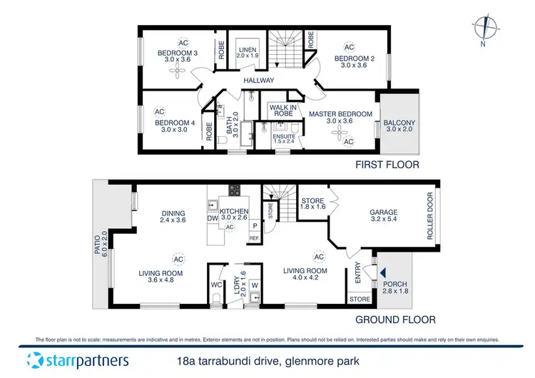 Floorplan of Homely semi-detached listing, 18a Tarrabundi Drive, Glenmore Park NSW 2745