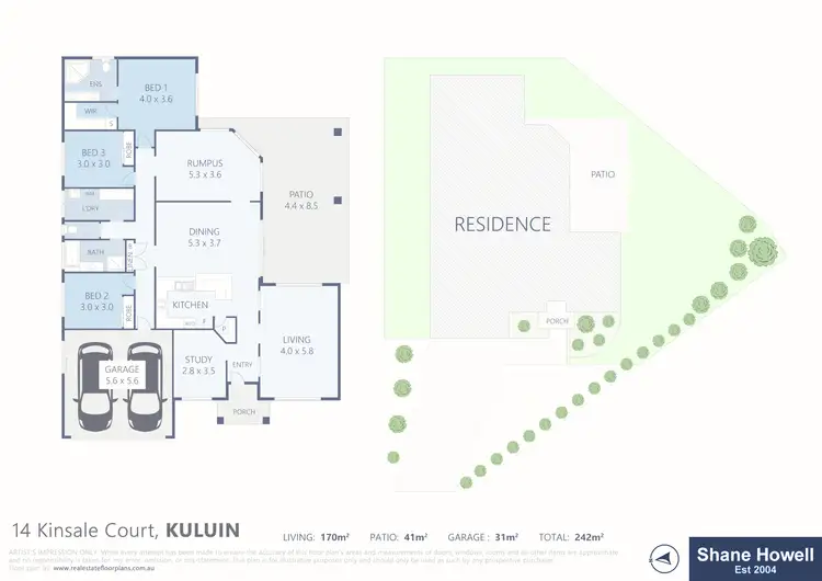 Floorplan of Homely house listing, 14 Kinsale Ct, Kuluin QLD 4558