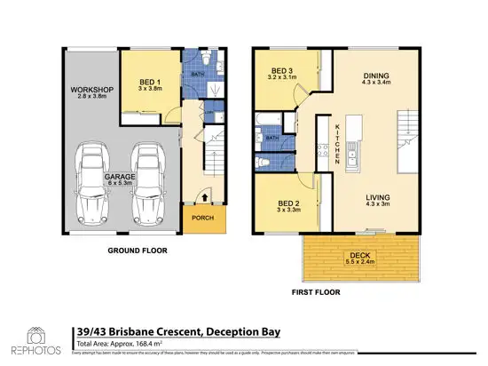 Floorplan of Homely townhouse listing, 39/43-55 Brisbane Crescent, Deception Bay QLD 4508