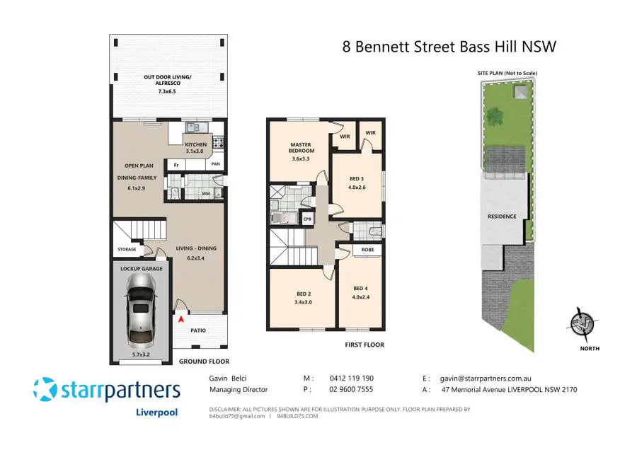 Floorplan of Homely house listing, 8 Bennett Street, Bass Hill NSW 2197