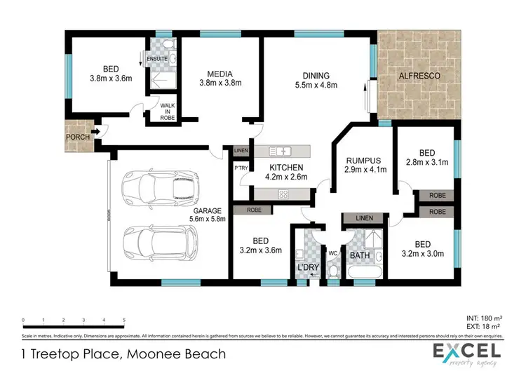 Floorplan of Homely house listing, 1 Treetop Place, Moonee Beach NSW 2450