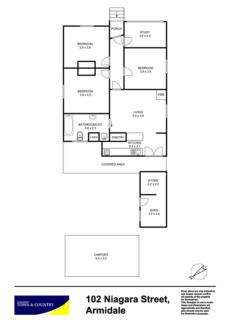 Floorplan of Homely house listing, 102 Niagara Street, Armidale NSW 2350