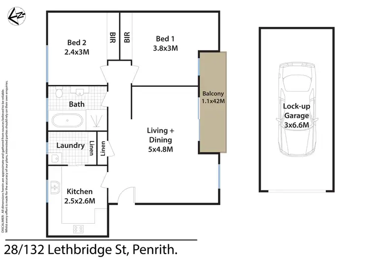 Floorplan of Homely unit listing, Address available on request