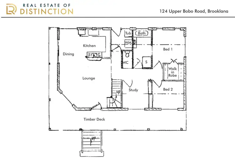 Floorplan of Homely rural property listing, 124 Upper Bobo Road, Brooklana NSW 2450