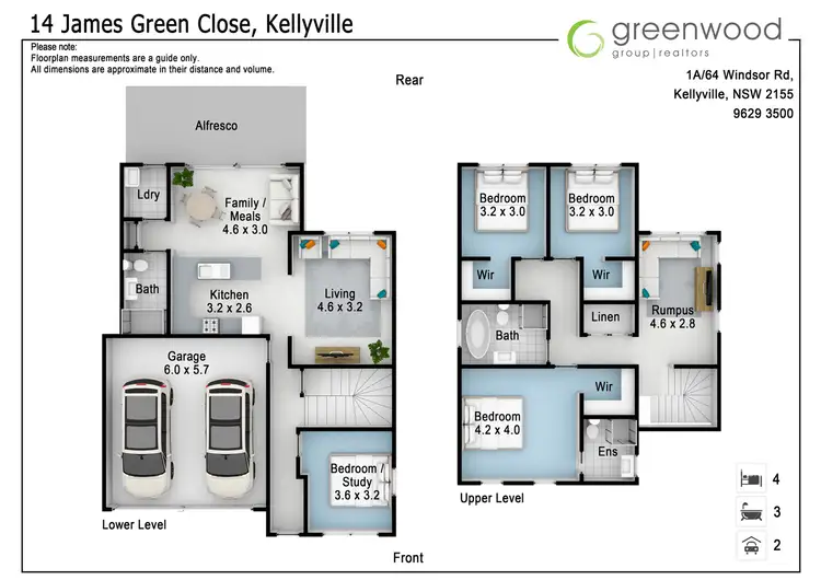 Floorplan of Homely house listing, 14 James Green Close (off Burns Road), Kellyville NSW 2155