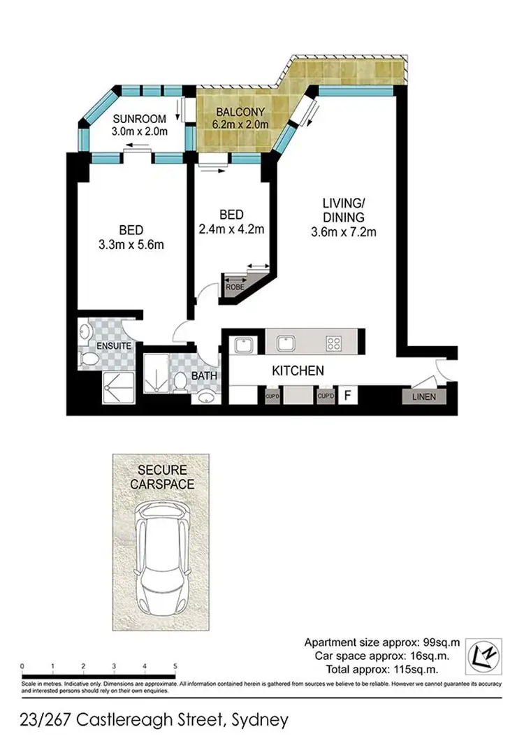 Floorplan of Homely apartment listing, Address available on request