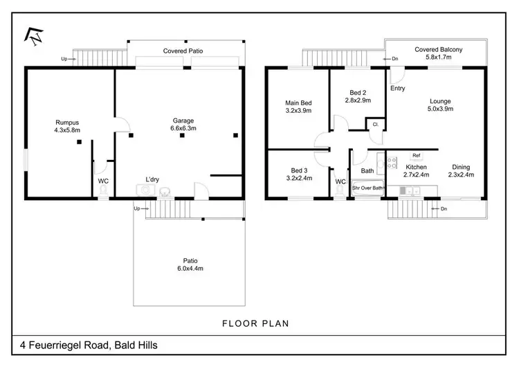 Floorplan of Homely house listing, 4 Feuerriegel Road, Bald Hills QLD 4036
