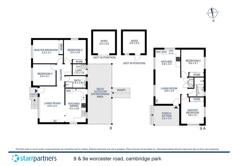 Floorplan of Homely house listing, 9 and 9a Worcester Road, Cambridge Park NSW 2747