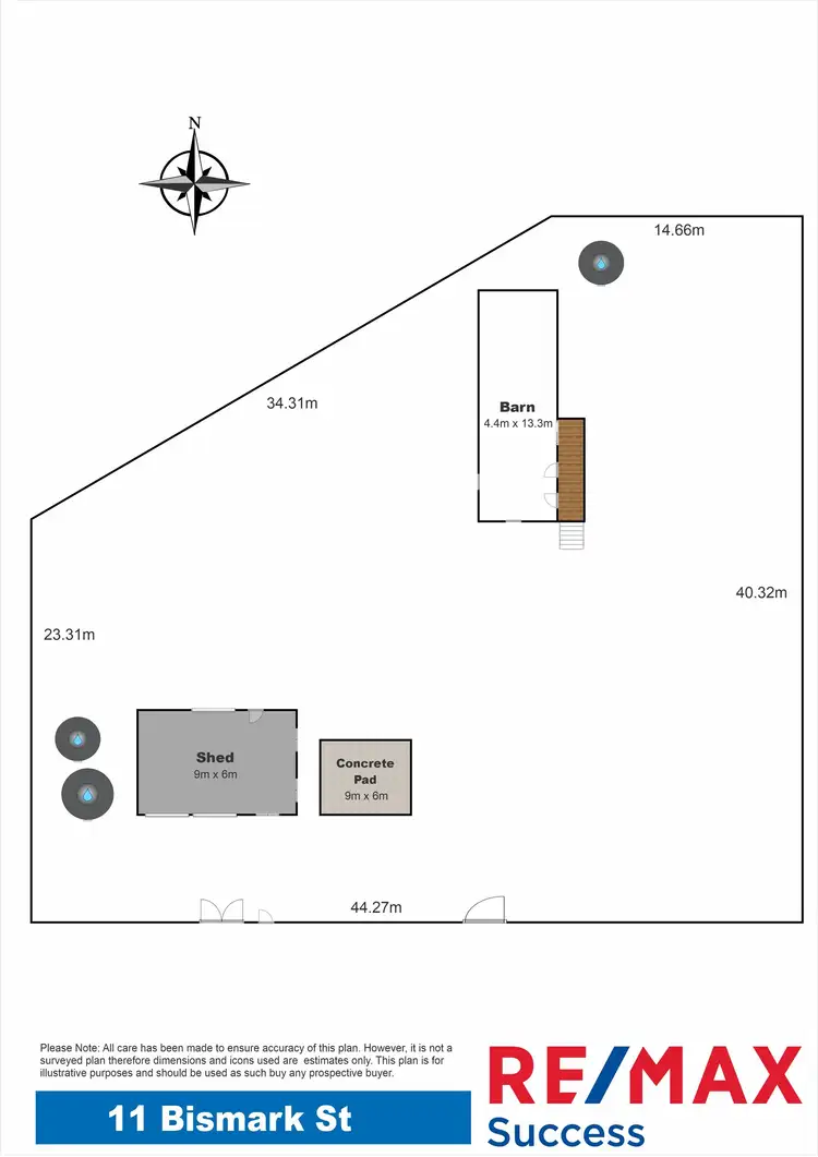 Floorplan of Homely rural property listing, 9-11 Bismark Street, Maclagan QLD 4352
