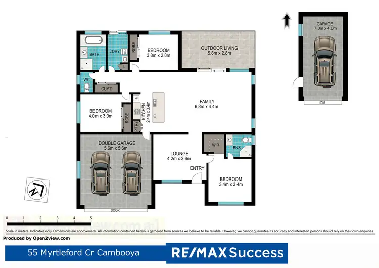 Floorplan of Homely house listing, 55 Myrtleford Crescent, Cambooya QLD 4358