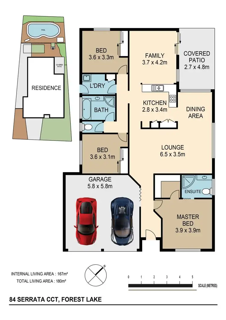 Floorplan of Homely house listing, 84 Serrata Circuit, Forest Lake QLD 4078