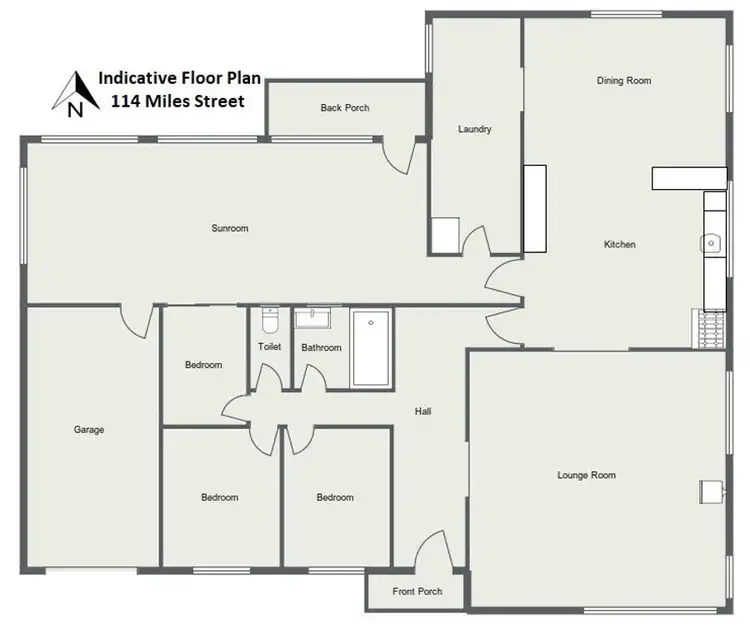 Floorplan of Homely house listing, 114 Miles Street, Tenterfield NSW 2372