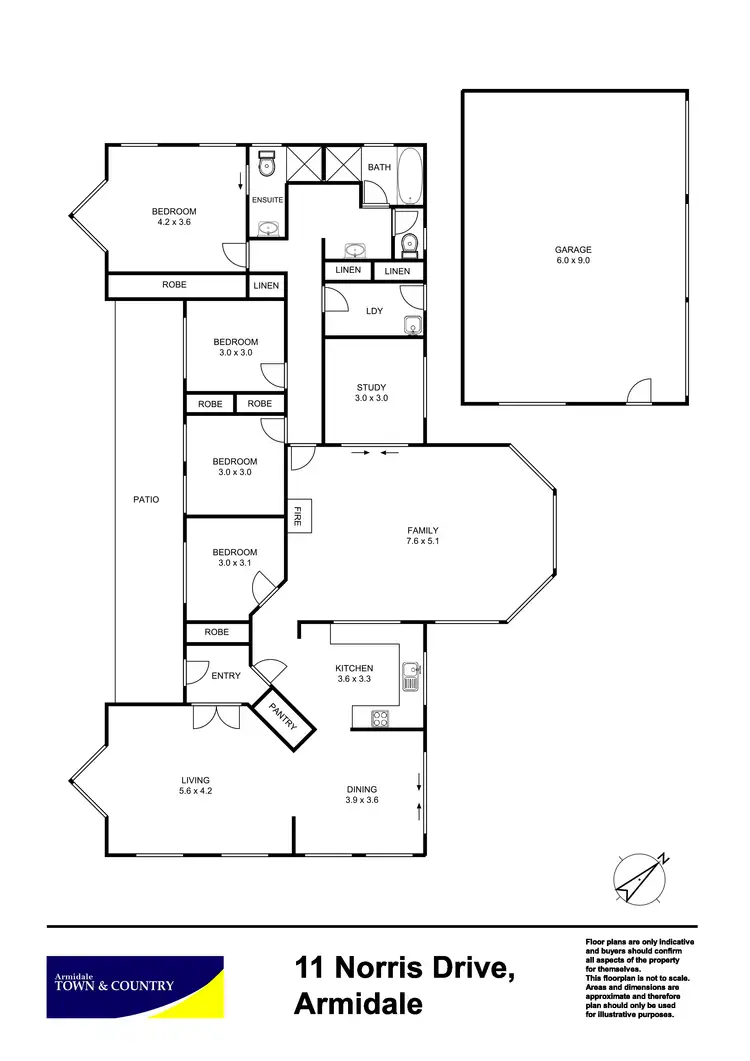 Floorplan of Homely house listing, 11 Norris Drive, Armidale NSW 2350
