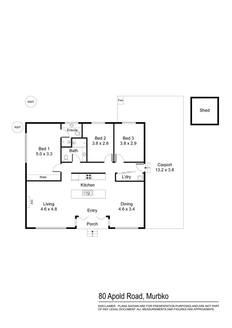 Floorplan of Homely house listing, 80 Apold Road, Murbko SA 5320