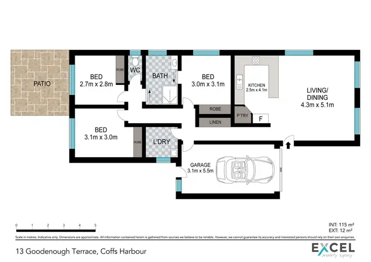Floorplan of Homely house listing, 13 Goodenough Terrace, Coffs Harbour NSW 2450