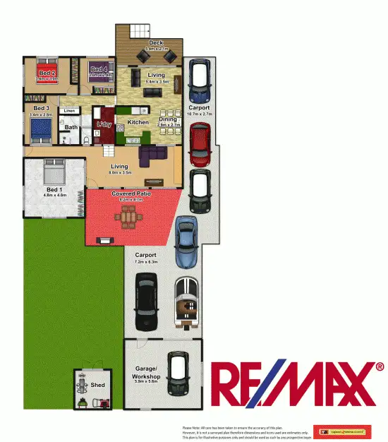 Floorplan of Homely house listing, 23 Headrick Street, Manunda QLD 4870
