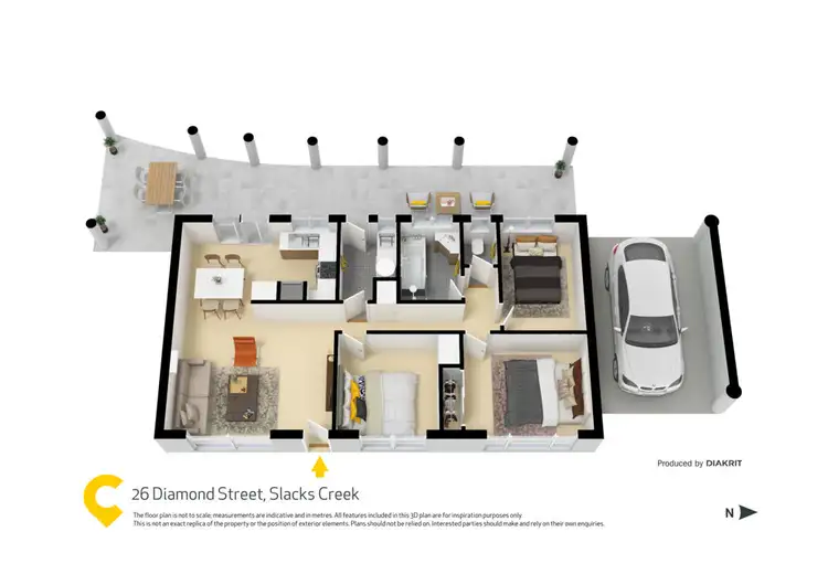 Floorplan of Homely house listing, z26 Diamond Street, Slacks Creek QLD 4127