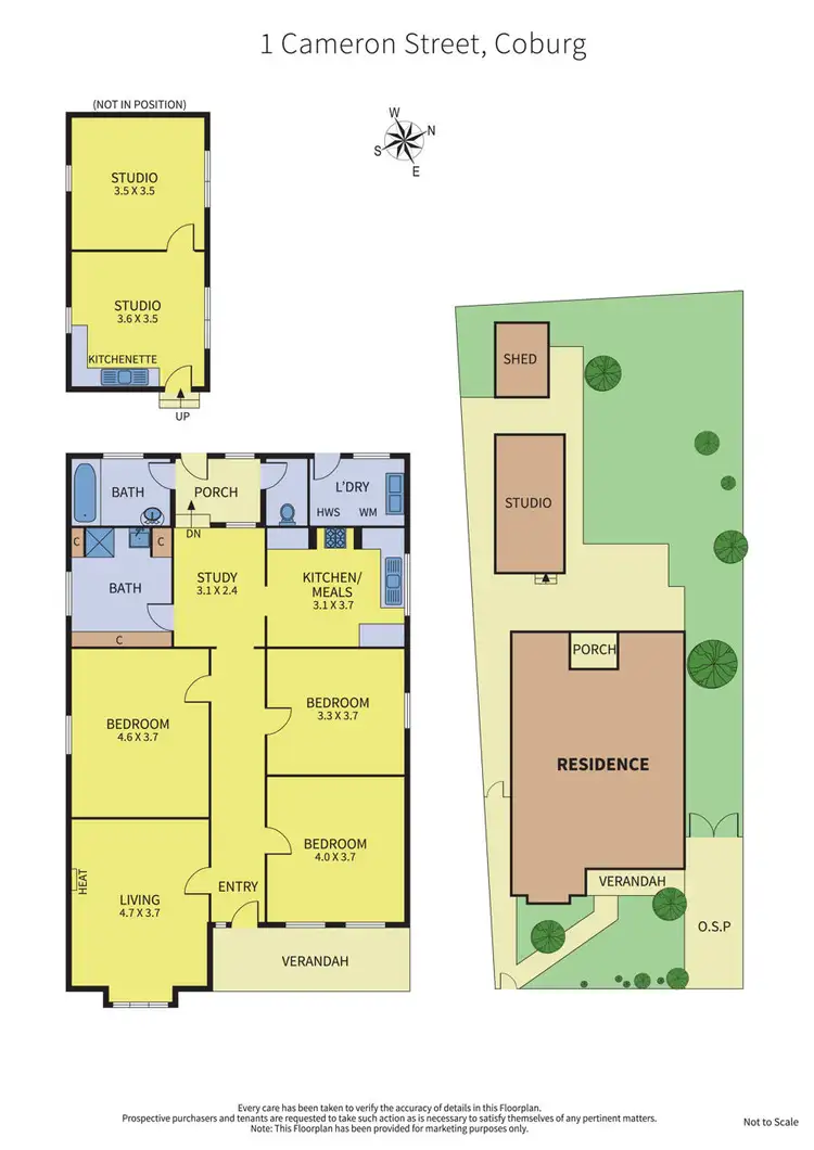 Floorplan of Homely house listing, 1 Cameron Street, Coburg VIC 3058