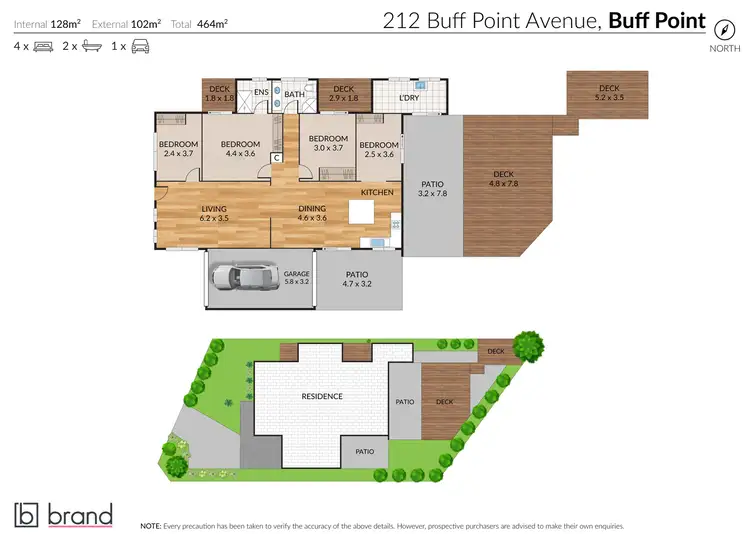 Floorplan of Homely house listing, 212 Buff Point Avenue, Buff Point NSW 2262