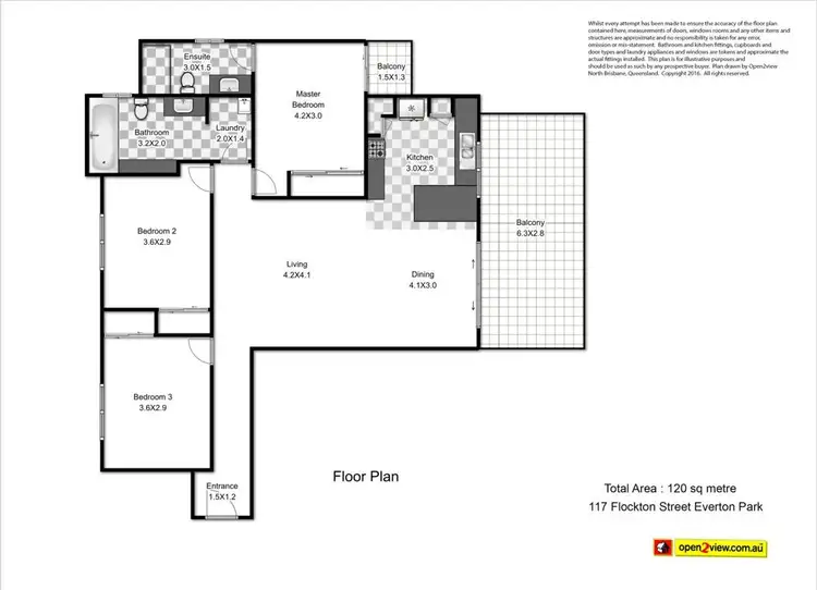 Floorplan of Homely unit listing, 613/117 Flockton Street, Everton Park QLD 4053