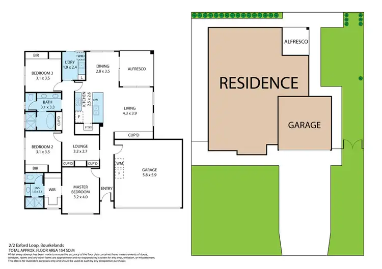Floorplan of Homely house listing, 2/2 Exford Loop, Bourkelands NSW 2650