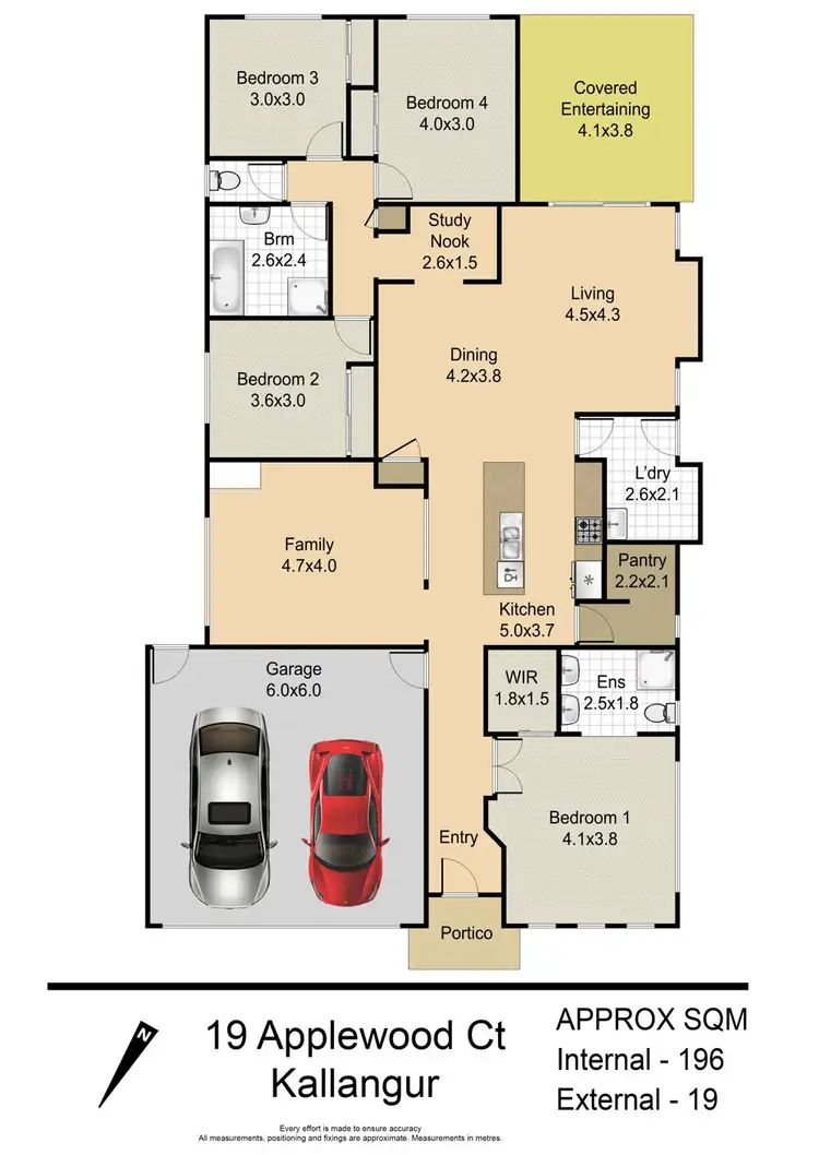 Floorplan of Homely house listing, 19 Applewood Court, Kallangur QLD 4503